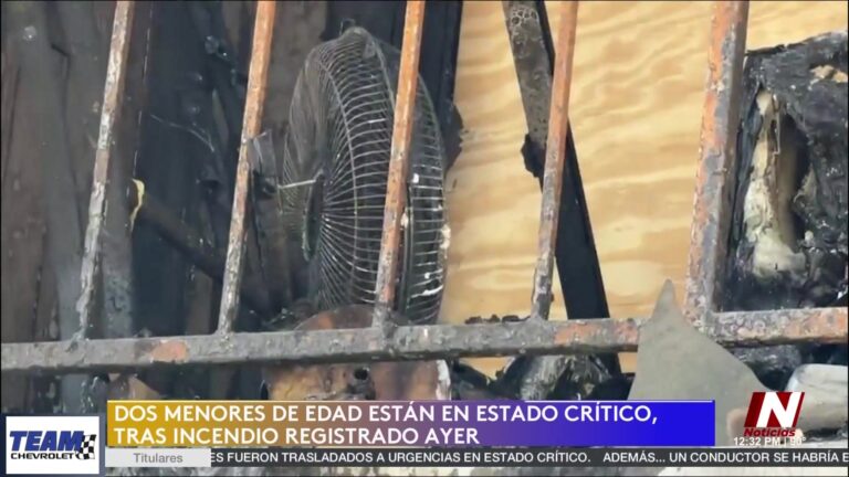 Incendio en Las Vegas: Dos Niños en Estado Crítico tras Rescate
