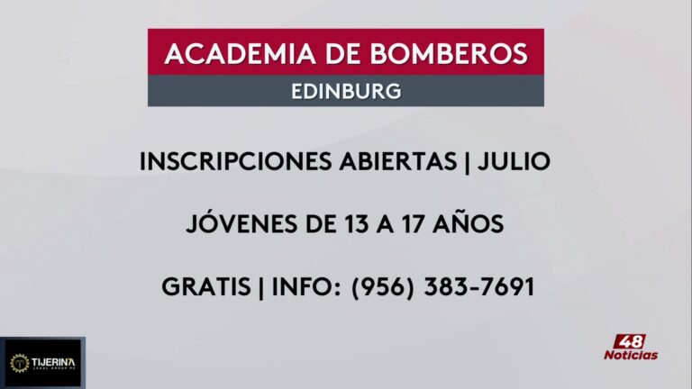 Academia Juvenil De Bomberos En Edinburg: Inscripciones Abiertas