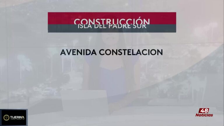 Inicio De Construcción De Banquetas En South Padre Island