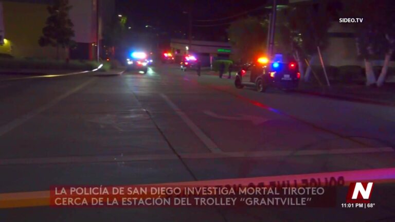 Tiroteo en San Diego deja a un joven muerto cerca de la estación del trolley Grantville