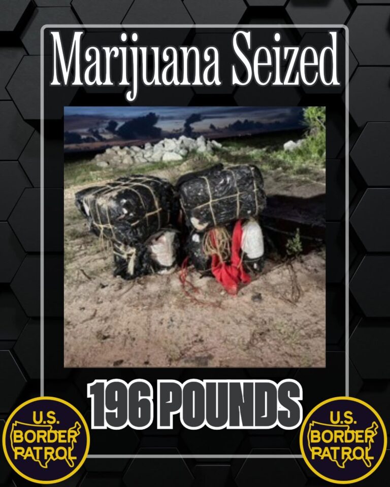 Sistema de vigilancia de alta tecnología permite decomiso de 196 libras de marihuana en el Valle del Río Grande