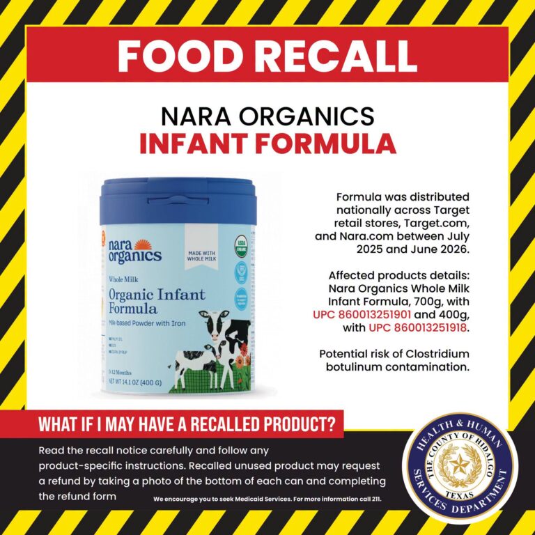 Retiran del mercado toda la fórmula infantil en polvo de Nara Organics por posible riesgo para la salud