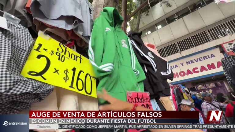Piratería en México: se dispara la venta de artículos piratas mundialistas en la capital