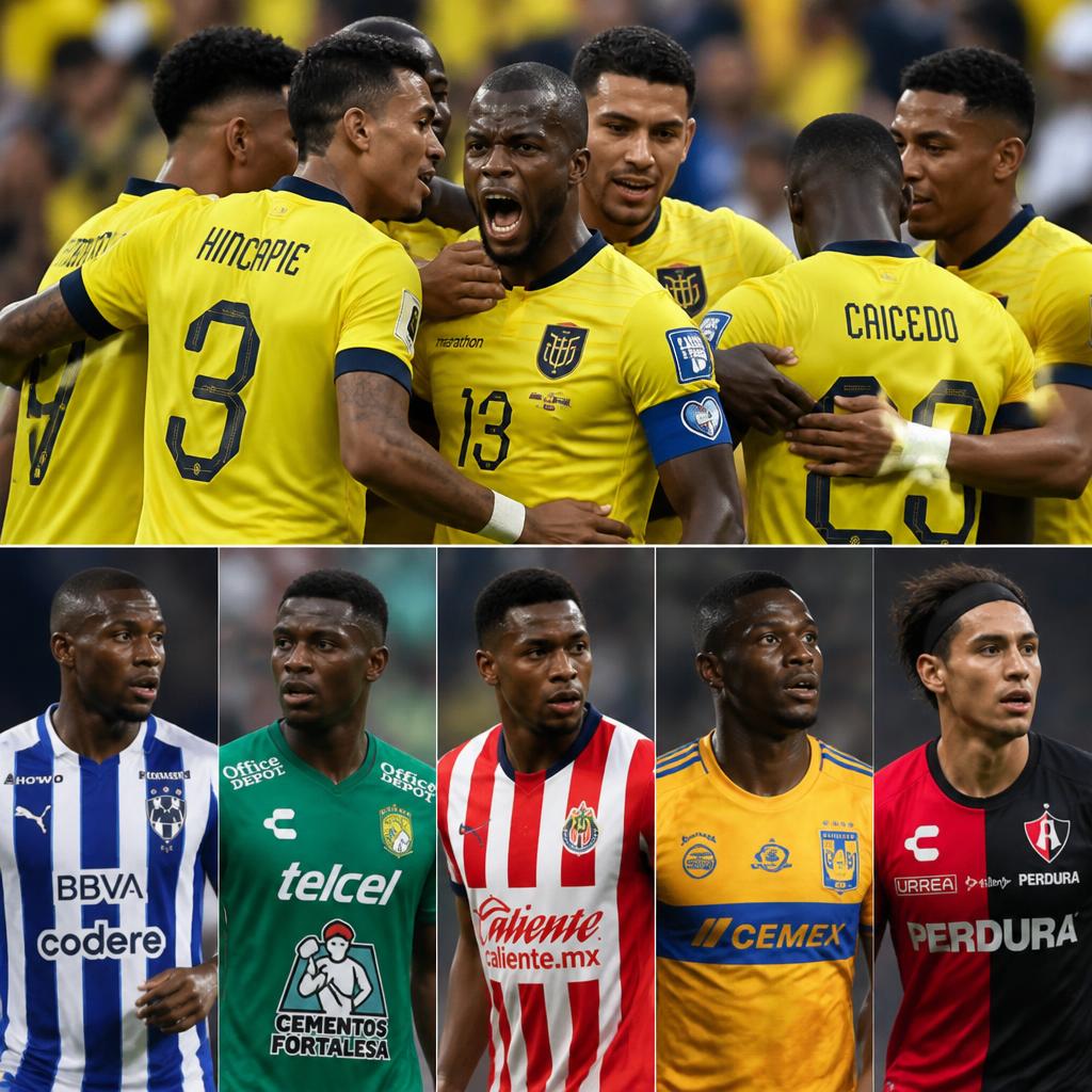 Liga MX y Ecuador: los ex y actuales jugadores que enfrentarán a México en los 16avos del Mundial