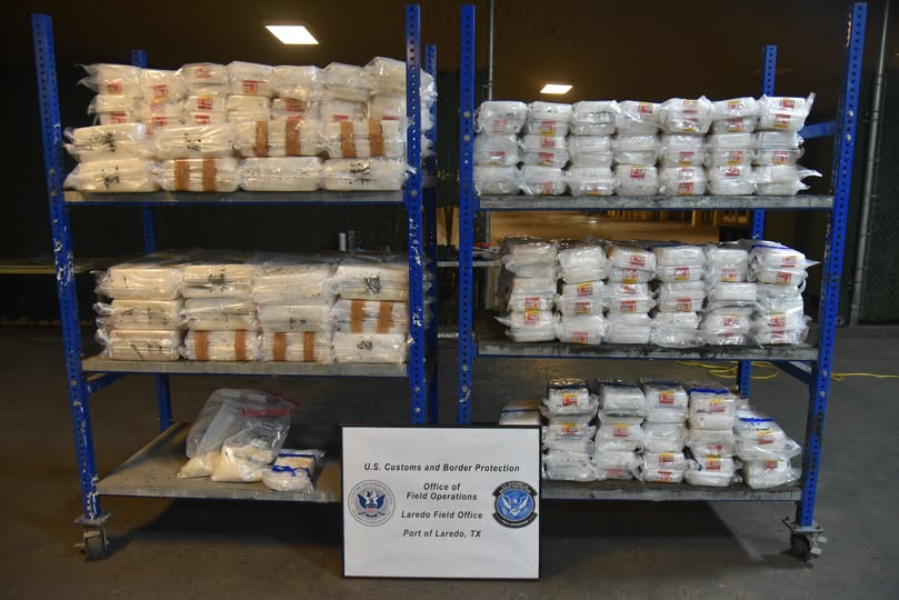 CBP decomisa más de 10 millones de dólares en metanfetamina en el Puente Colombia de Laredo