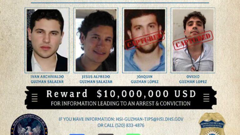 Dos de “Los Chapitos” siguen prófugos; ofrecen recompensa de 10 millones de dólares por cada uno