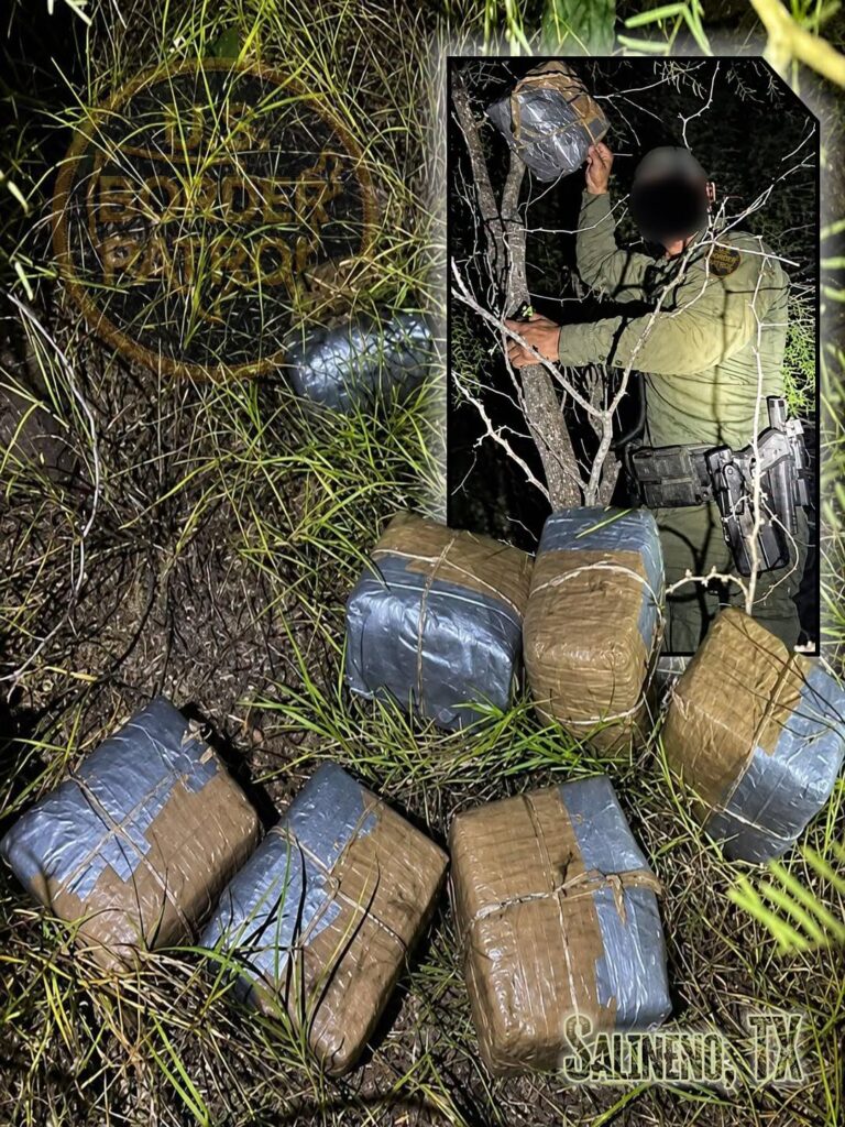 Patrulla Fronteriza decomisa cerca de 40 libras de marihuana cerca de Salineño, Texas