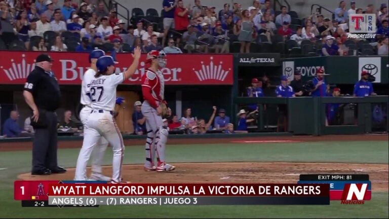Texas Rangers consiguen una victoria dramática con remontada en la novena entrada