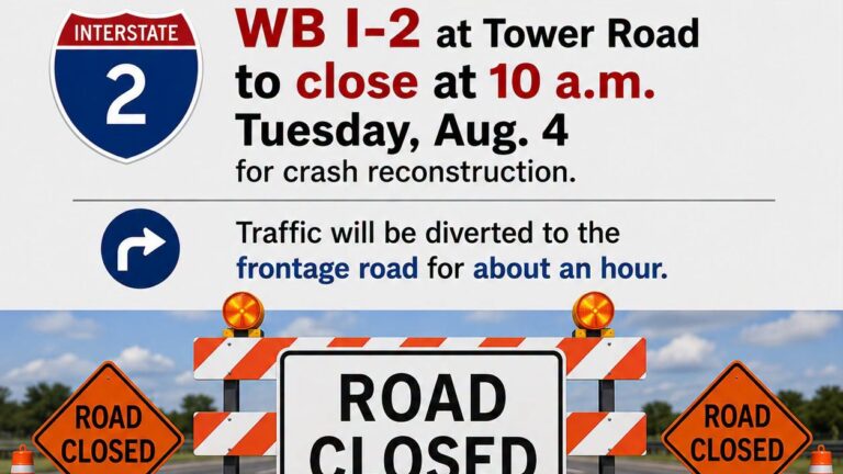 Cerrarán carriles de la I-2 en Alamo por reconstrucción de accidente