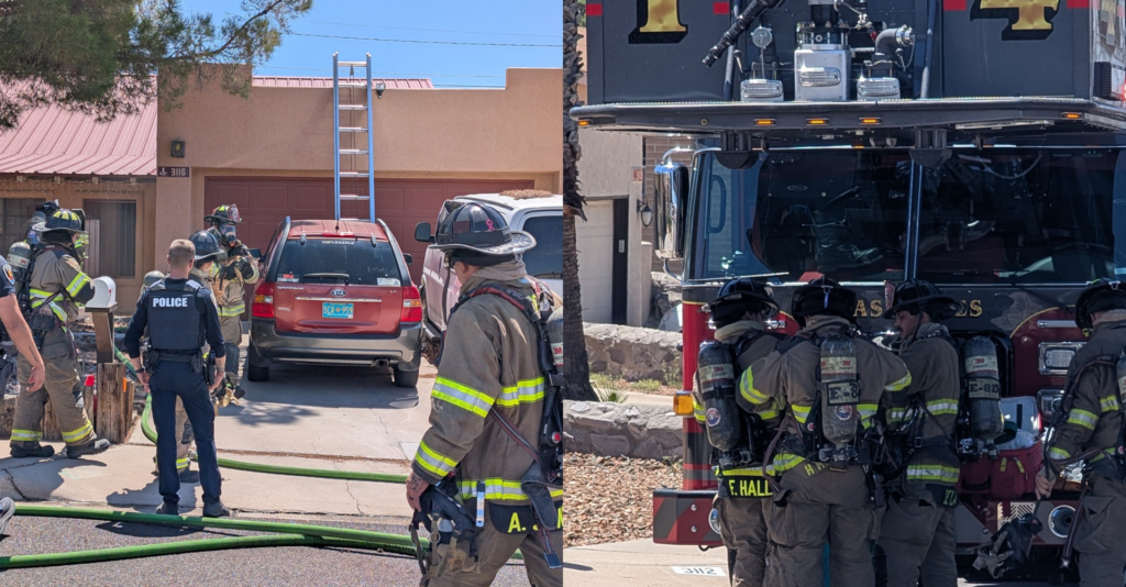 Bomberos de Las Cruces rescatan a una tortuga y dos gatos tras incendio residencial