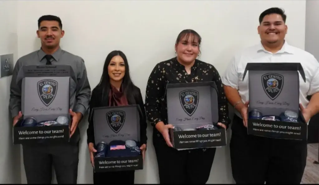 El Departamento de Policía de El Centro incorpora a cuatro nuevos elementos de apoyo