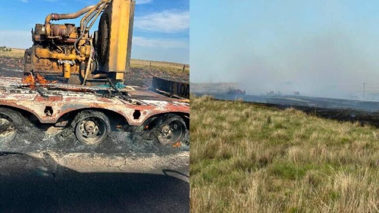 Incendio forestal en Kansas provoca cierre de carretera por intenso humo en Clark County