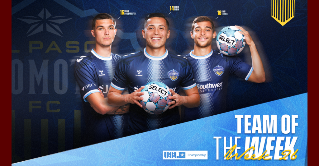 Rubio Rubín es nombrado Jugador de la Semana del USL tras su triplete con El Paso Locomotive
