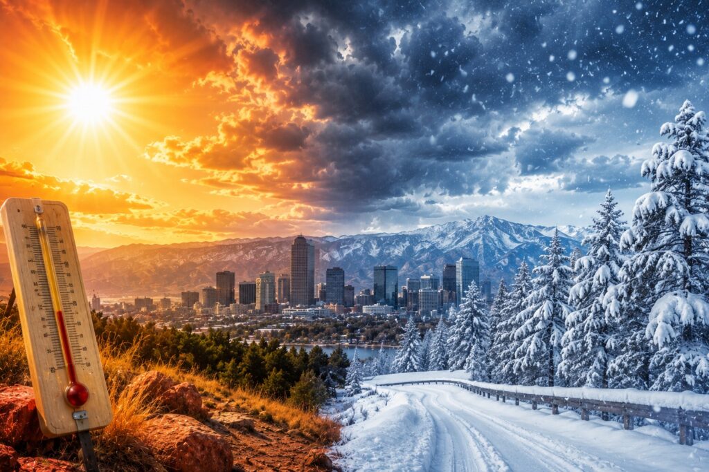¿Calor de 100º y nieve? En septiembre, Denver ha tenido los dos
