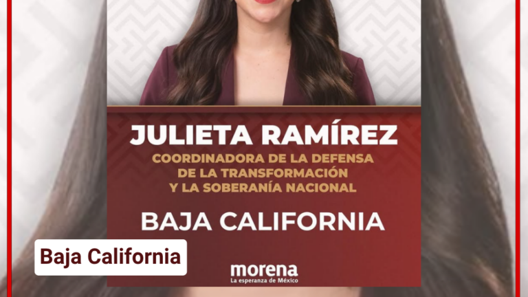 Morena designa a Julieta Ramírez como coordinadora en Baja California rumbo a 2027