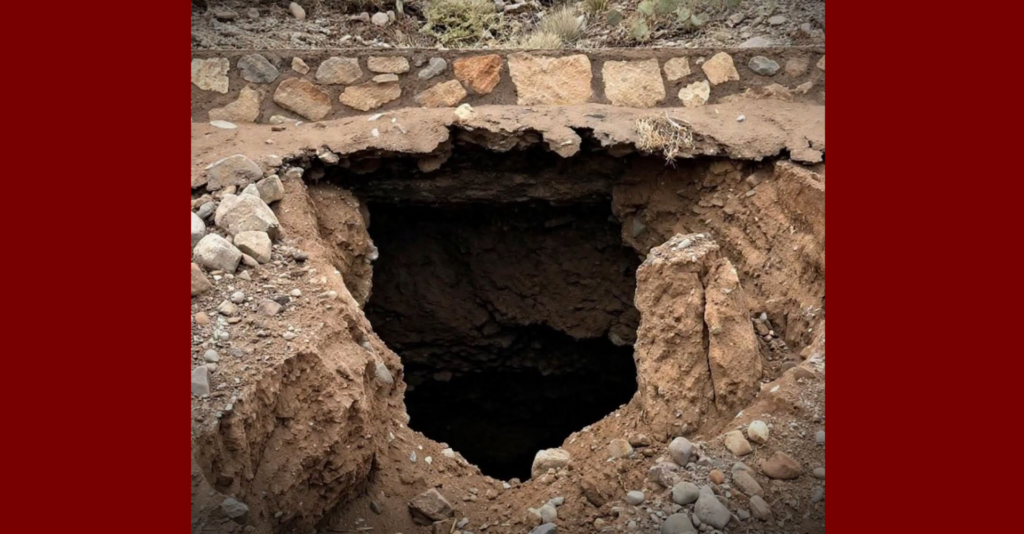 Scenic Drive permanece completamente cerrada en ambas direcciones debido a socavón en la carretera.