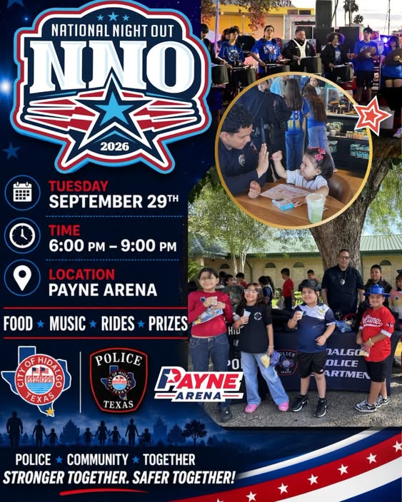 Hidalgo se prepara para celebrar National Night Out 2026