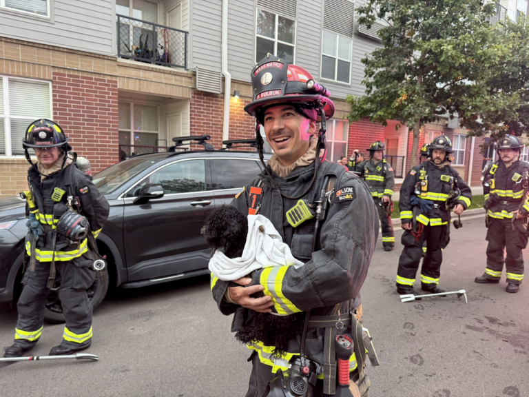 GALERÍA: Incendio en apartamento deja una persona hospitalizada y dos perros rescatados en Belmar