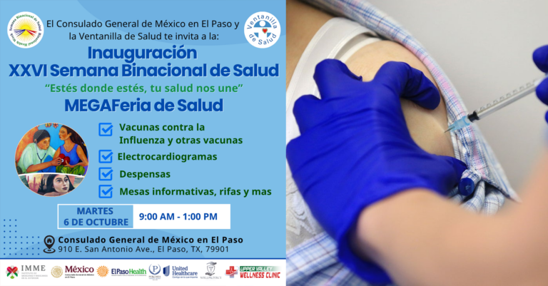 Salud para todos: El Consulado de México en El Paso inaugura la 26.ª Semana Binacional de Salud