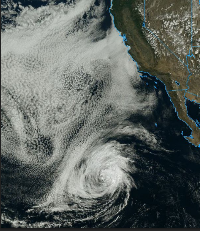 Rachel tocará tierra al norte de Baja California con fuerza de tormenta tropical
