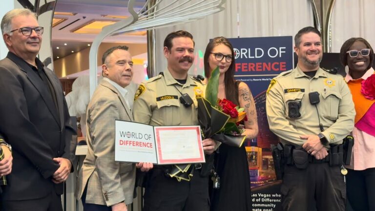 LVMPD premia la conmovedora respuesta de un agente tras un choque