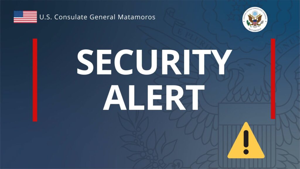 Consulado de EE. UU. emite alerta de seguridad por operativos policiales en Matamoros