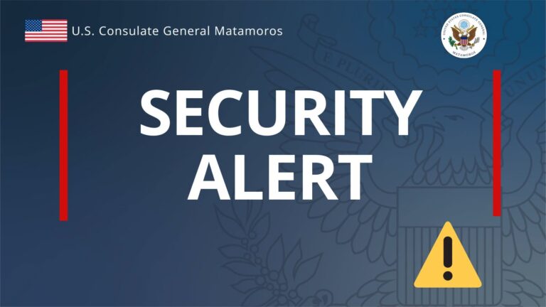 Consulado de EE. UU. emite alerta de seguridad por operativos policiales en Matamoros