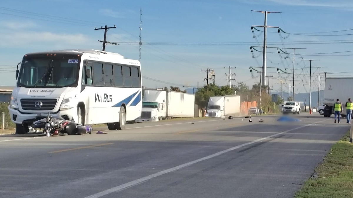 Trágico accidente: Motociclista muerto tras colisión con transporte en Ciénega de Flores