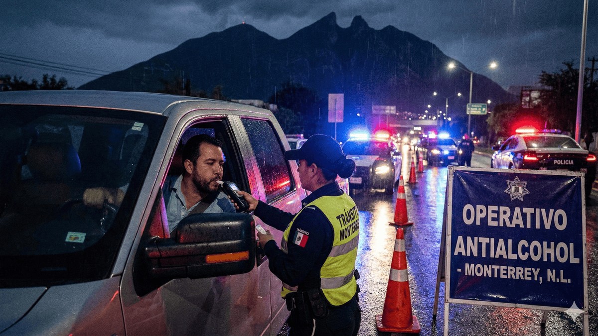 ¿Cuánto cuesta la multa por conducir ebrio en Monterrey en diciembre 2025?