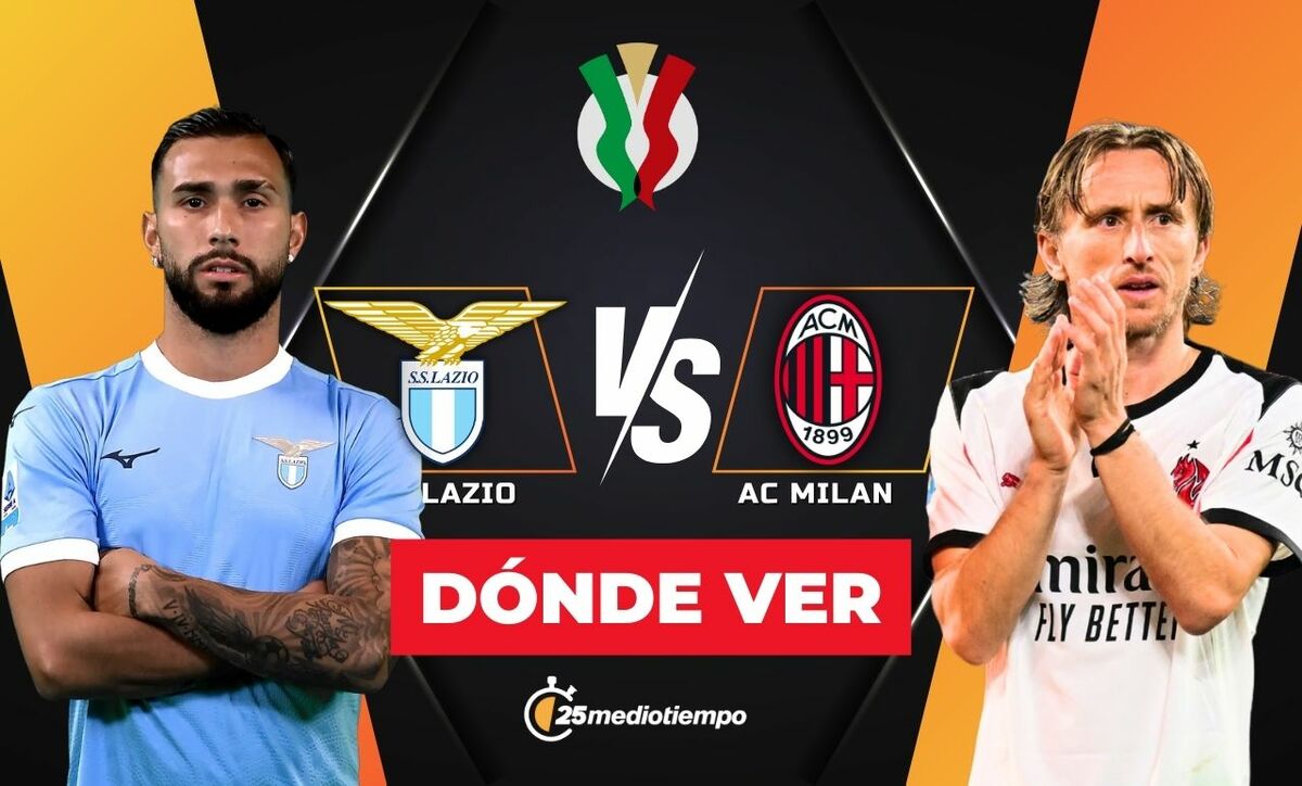 Lazio vs AC Milan: Horario y Dónde Ver EN VIVO el Partido de Octavos de Final de la Coppa Italia 2025