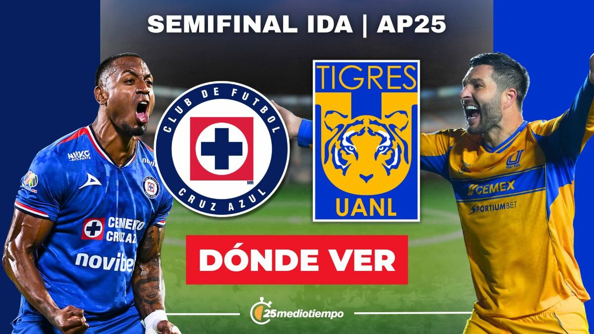 Cruz Azul vs. Tigres: Horario y Cómo Ver EN VIVO la Semifinal de Liga MX 2025