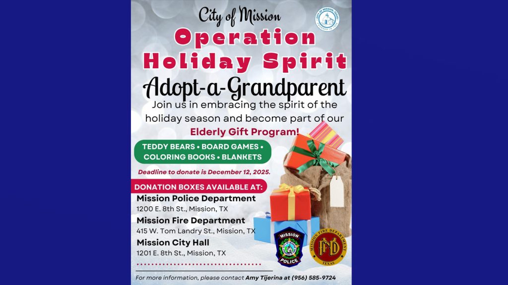 Ciudad de Mission lanza “Operation Holiday Spirit” para apoyar a los adultos mayores esta temporada festiva