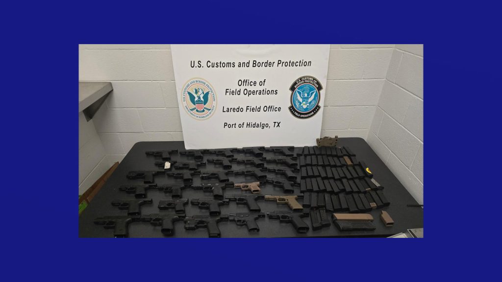 CBP incauta armas no declaradas rumbo a México en el Puente Internacional Anzaldúas