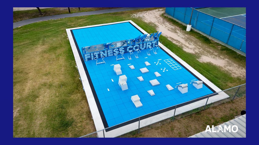 Alamo inaugura nuevo fitness court de $250,000 en Lion’s Park