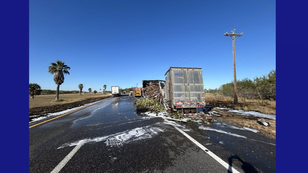 Alerta de tráfico en San Manuel: incendio de tráiler reduce carriles