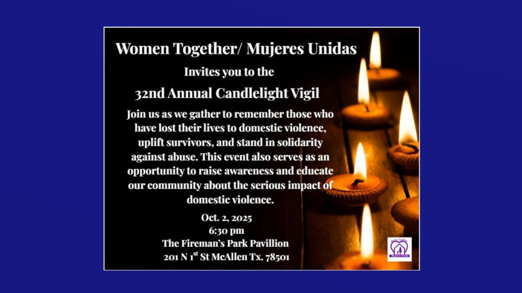 McAllen se une en la 32ª Vigilia a la Luz de las Velas contra la violencia doméstica