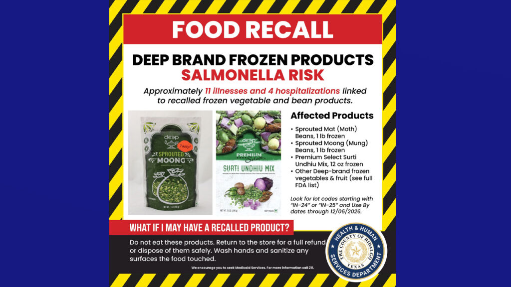Retiran del mercado frijoles y vegetales congelados por brote de salmonela