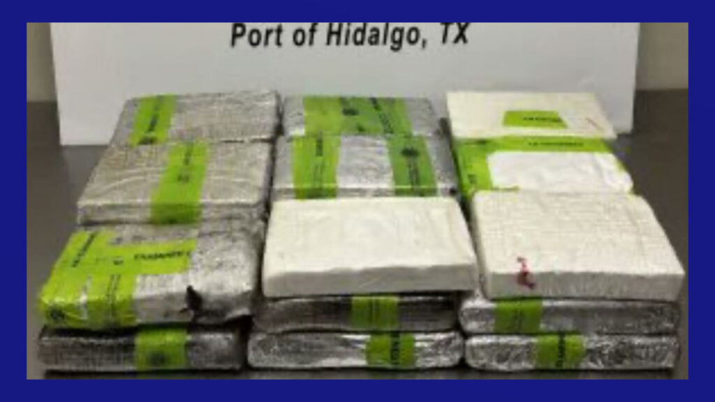 Decomisan más de 66 libras de cocaína en puerto de entrada de Hidalgo