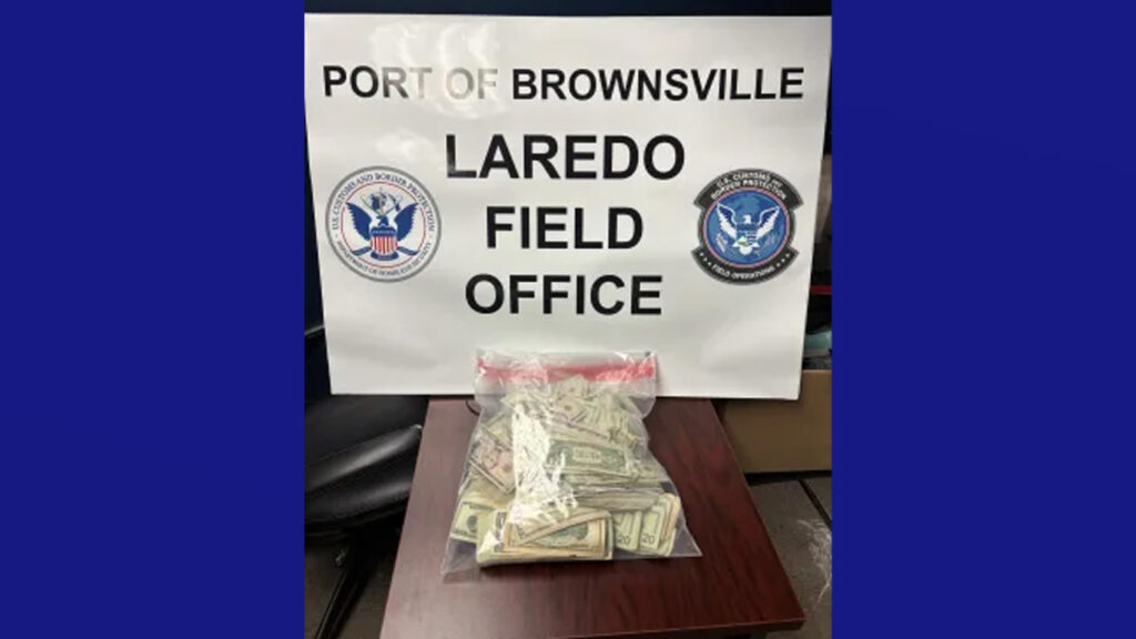Aseguran más de 107 mil dólares no declarados en dos incidentes en Brownsville