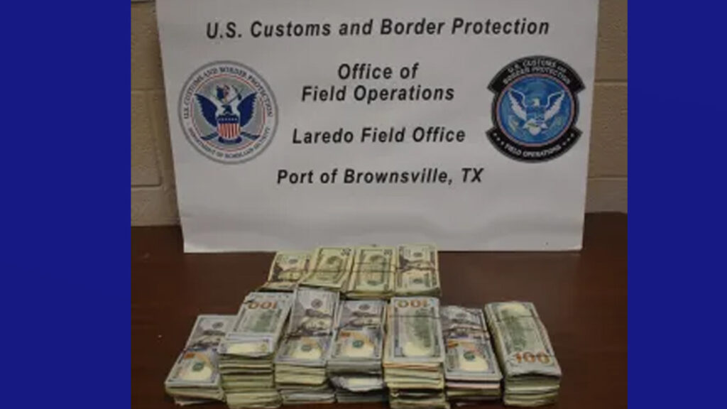 CBP en Brownsville incauta $137,000 en efectivo no declarado en el Gateway International Bridge