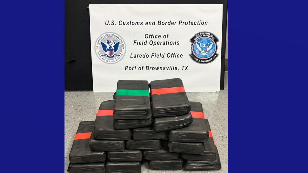 Agentes de CBP en Brownsville incautan más de $572,000 en cocaína en el puente internacional de Los Indios