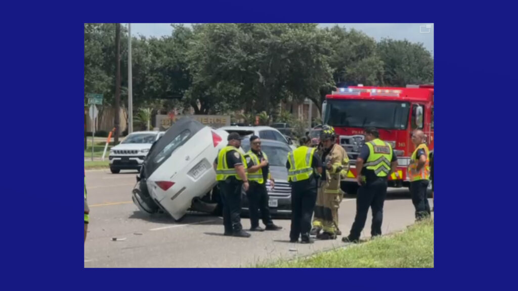 Accidente en la calle Jackson en Pharr deja al menos una persona herida