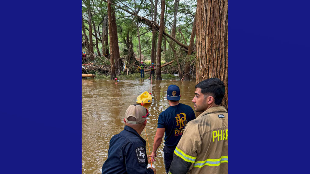 Rescatistas de Pharr se suman a labores de auxilio en Kerr y el centro de Texas tras devastadoras inundaciones