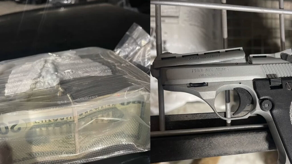 Decomiso de dinero en efectivo y armas en la frontera