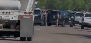 Operativo de autoridades en Baccaret Street en Edinburg