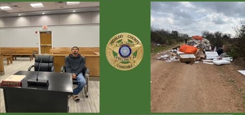 Tras las rejas por tirar basura de manera ilegal en Edinburg